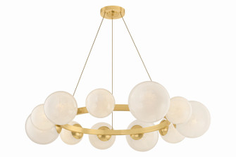 Pacama 11 Light Chandelier in Aged Brass (70|5540-AGB)