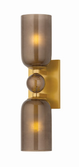 Hurleyville Two Light Wall Sconce in Aged Brass (70|4152-AGB)