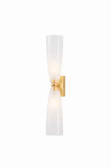 Ravenswood Two Light Bath in Vintage Gold Leaf (70|2862-VGL)
