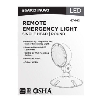 Remote Emergency Light in White (230|67-142)