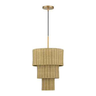Weavington Two Light Pendant in Antique Gold Leaf (107|60595-48)