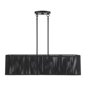 Acordia Four Light Linear Chandelier in Black (107|60235-04)