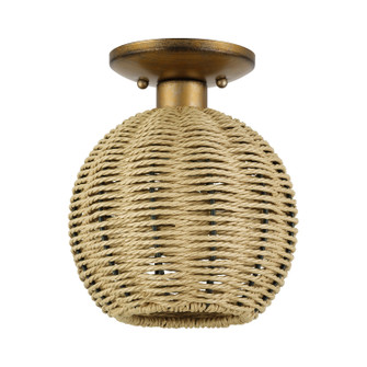 Summervine One Light Semi-Flush Mount in Antique Gold Leaf (107|60206-48)