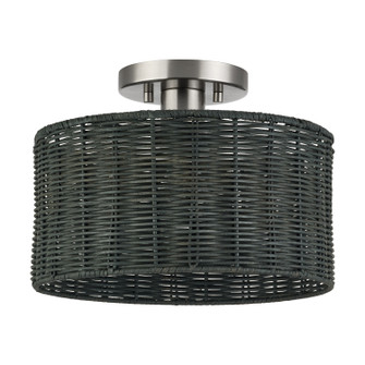 Weavington One Light Semi-Flush Mount in Brushed Nickel (107|60117-91)