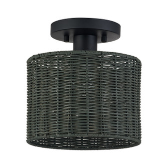 Weavington One Light Semi-Flush Mount in Black (107|60116-04)