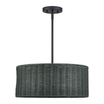 Weavington Three Light Chandelier in Black (107|60114-04)