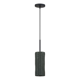 Weavington One Light Mini Pendant in Black (107|60111-04)