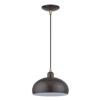 Domma One Light Pendant in English Bronze w/Antique Brass (107|51514-92)