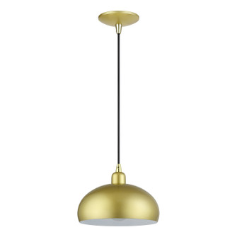 Domma One Light Pendant in Soft Gold w/Polished Brass (107|51514-33)