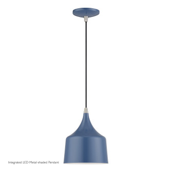 Bolita LED Pendant in Ocean Blue w/Brushed Nickel (107|51472-84)