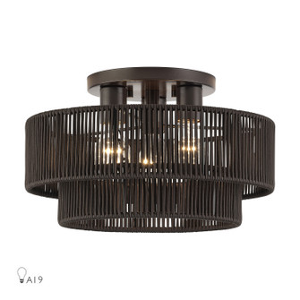 Acordia Three Light Semi-Flush Mount in English Bronze (107|49133-92)