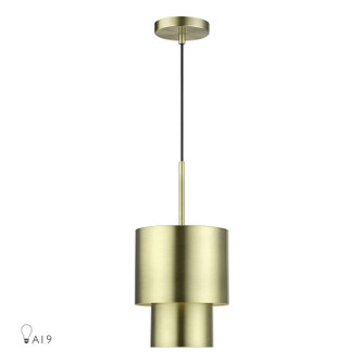 Zolana One Light Mini Pendant in Antique Brass (107|40058-01)