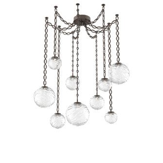 Gaia LED Pendant in Flat Bronze (404|SNB0092-09-FB-C-CH2-L1)