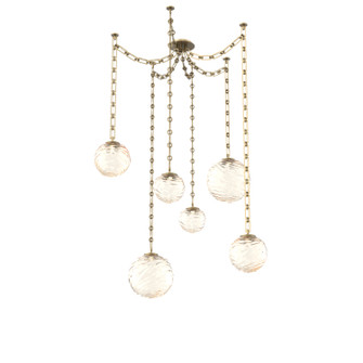 Gaia LED Pendant in Gilded Brass (404|SNB0092-06-GB-A-CH3-L1)
