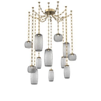 Vessel LED Pendant in Gilded Brass (404|SNB0091-12-GB-S-CH3-L3)