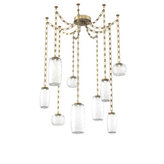 Vessel LED Pendant in Gilded Brass (404|SNB0091-09-GB-C-CH3-L1)