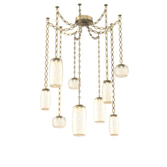 Vessel LED Pendant in Gilded Brass (404|SNB0091-09-GB-A-CH2-L1)