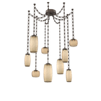 Vessel LED Pendant in Flat Bronze (404|SNB0091-09-FB-B-CH3-L3)