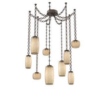 Vessel LED Pendant in Flat Bronze (404|SNB0091-09-FB-B-CH2-L1)