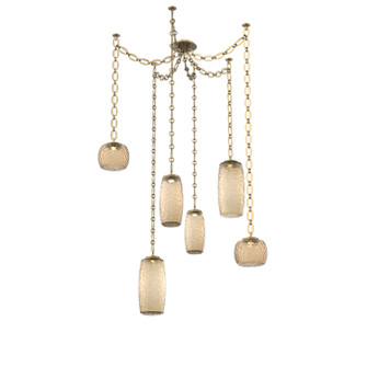 Vessel LED Pendant in Gilded Brass (404|SNB0091-06-GB-B-CH2-L1)