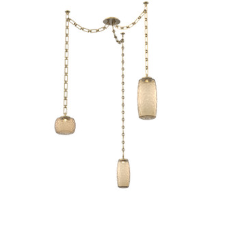 Vessel LED Pendant in Gilded Brass (404|SNB0091-03-GB-B-CH3-L1)