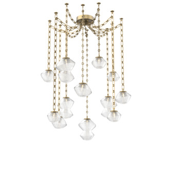 Mesa LED Pendant in Gilded Brass (404|SNB0089-12-GB-C-CH3-L3)