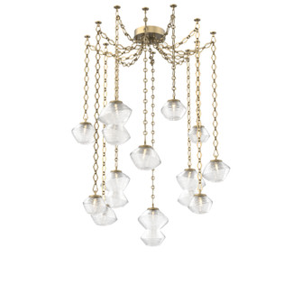 Mesa LED Pendant in Gilded Brass (404|SNB0089-12-GB-C-CH1-L3)