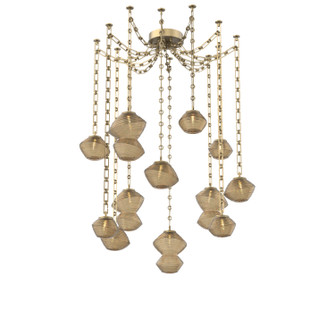 Mesa LED Pendant in Gilded Brass (404|SNB0089-12-GB-B-CH3-L3)