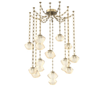 Mesa LED Pendant in Gilded Brass (404|SNB0089-12-GB-A-CH3-L3)