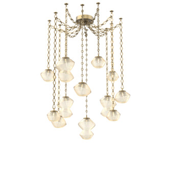 Mesa LED Pendant in Gilded Brass (404|SNB0089-12-GB-A-CH1-L3)