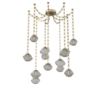 Mesa LED Pendant in Gilded Brass (404|SNB0089-09-GB-S-CH3-L3)
