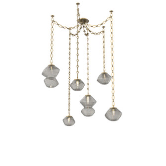 Mesa LED Pendant in Gilded Brass (404|SNB0089-06-GB-S-CH1-L3)