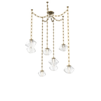 Mesa LED Pendant in Gilded Brass (404|SNB0089-06-GB-C-CH3-L3)