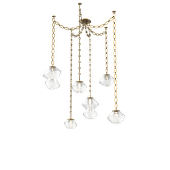 Mesa LED Pendant in Gilded Brass (404|SNB0089-06-GB-C-CH2-L1)
