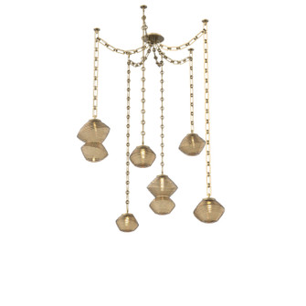 Mesa LED Pendant in Gilded Brass (404|SNB0089-06-GB-B-CH3-L1)