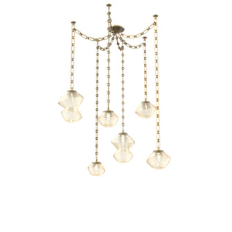 Mesa LED Pendant in Gilded Brass (404|SNB0089-06-GB-A-CH3-L1)