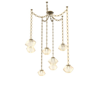 Mesa LED Pendant in Gilded Brass (404|SNB0089-06-GB-A-CH2-L3)