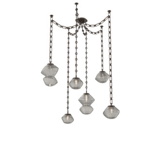 Mesa LED Pendant in Flat Bronze (404|SNB0089-06-FB-S-CH3-L1)