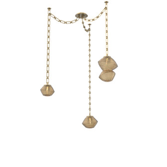 Mesa LED Pendant in Gilded Brass (404|SNB0089-03-GB-B-CH3-L1)