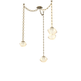 Mesa LED Pendant in Gilded Brass (404|SNB0089-03-GB-A-CH2-L1)
