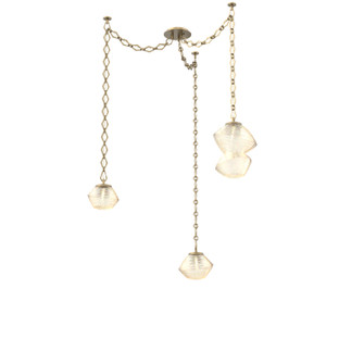 Mesa LED Pendant in Gilded Brass (404|SNB0089-03-GB-A-CH1-L3)