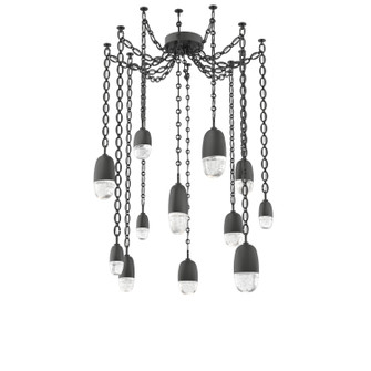 Pebble LED Pendant in Matte Black (404|SNB0079-12-MB-PC-CH2-L3)