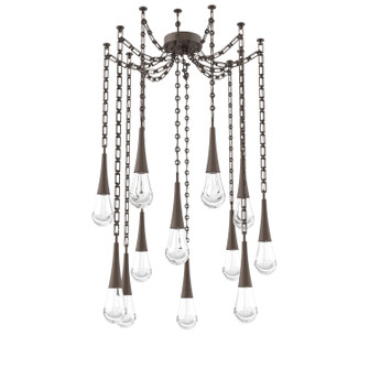 Raindrop LED Pendant in Flat Bronze (404|SNB0078-12-FB-C-CH3-L3)