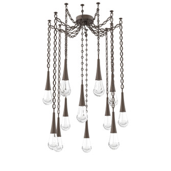 Raindrop LED Pendant in Flat Bronze (404|SNB0078-12-FB-C-CH2-L1)