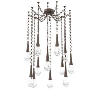 Raindrop LED Pendant in Flat Bronze (404|SNB0078-12-FB-C-CH1-L3)