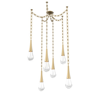 Raindrop LED Pendant in Gilded Brass (404|SNB0078-06-GB-C-CH3-L1)