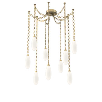 Fiori LED Pendant in Gilded Brass (404|SNB0071-09-GB-WL-CH2-L3)