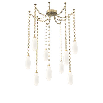 Fiori LED Pendant in Gilded Brass (404|SNB0071-09-GB-WL-CH1-L3)