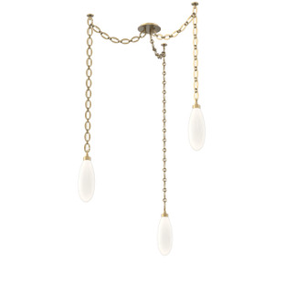 Fiori LED Pendant in Gilded Brass (404|SNB0071-03-GB-WL-CH2-L3)