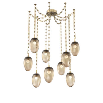 Meteo LED LED Pendant in Gilded Brass (404|SNB0067-09-GB-FB-CH3-L3)